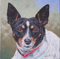 Abby The Dog Painting
