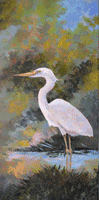 Heron Standing Painting