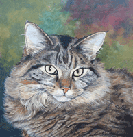 Maxwell The Cat Painting