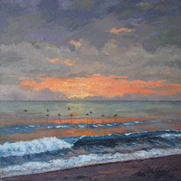 Sunrise at Wabasso Beach Painting